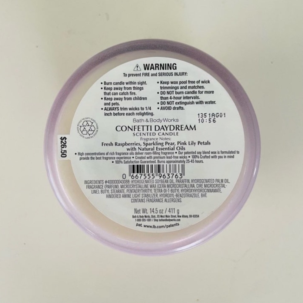 Confetti Daydream BBW candle - Picture 3 of 3